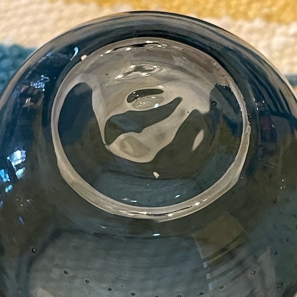 4 Art Glass Hand Blown Bullicante (controlled bubbles) Tumblers or Wine Glasses - Picture 11 of 13